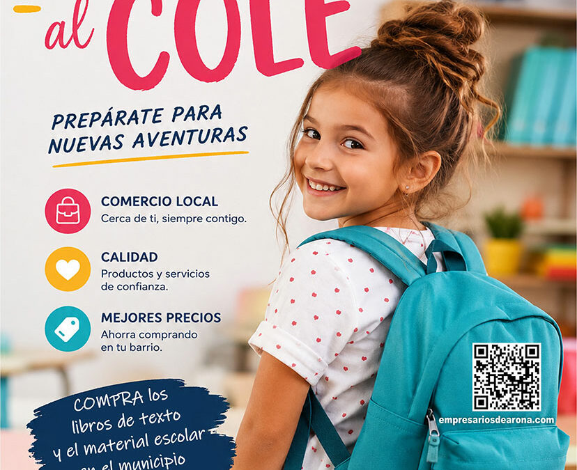LOS EMPRESARIOS DE ARONA REGALAN LOTES DE MATERIAL ESCOLAR CON LA “VUELTA AL COLE”